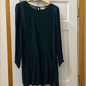 Dress or Tunic  length top - dark green